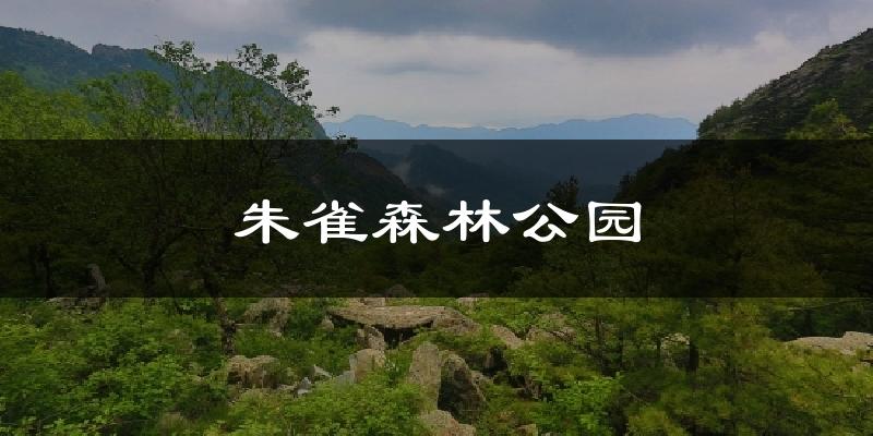 户县朱雀森林公园天气预报未来一周