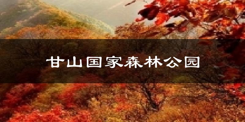 甘山国家森林公园今日天气